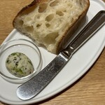 restaurant.m - ランチ全7品コース9,500円(KISOパン 自家製海藻バター)