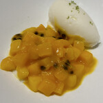 restaurant.m - ランチ全7品コース9,500円(マンゴー 杏仁 ヨーグルト)