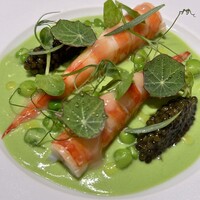 restaurant.m - ランチ全7品コース9,500円(車海老 グリーンピース キャビア)