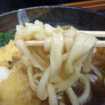 お福さんのひっぱりうどん - 海鮮天うどん￥１２８０　こちらの「うどん」は普通の引っ張りうどんです