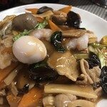 水新菜館 - 五目あんかけ焼きそば（アップ２）