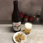 水新菜館 - 取り敢えずビール
