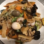 水新菜館 - 五目あんかけ焼きそば（アップ１）