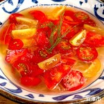 真 卓朗商店 - 【限定】冷やしプレミアムトマトらぁ麺（トリュフオイル付き）　1300円