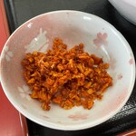 ラーメン もっけだの - 『赤唐味噌中華(食べるラー油付)』の食べるラー油