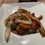 エムエム タイ - クンパットプリックタイダム（海老の黒胡椒炒め）