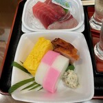 味の笛 - いつもの刺身と彩りおつまみ