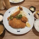 旨いとんかつ 海老フライ 文治郎 浜口店 - 