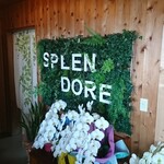 splendore - 店内 入口付近 ハンドメイドの看板 SPLENDORE