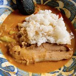 麺屋　たか - 〆は追い飯を投入して完食です