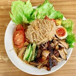 麺屋　たか - 冷やし中華、肉ダブル（税込1,300円）