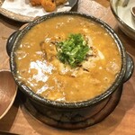 蛸焼とおでん 友の - 牛すじチーズ土手煮