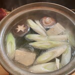 季節料理 よし野 - 鱧しゃぶ鍋