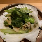 おいっちゃ - 帆立　アスパラ　生海苔バター