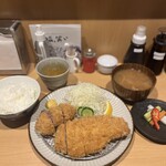 黒豚とんかつ ほり壱 - ヒレ＆ロースカツ定食