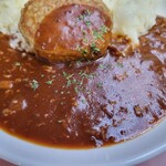 白馬鑓温泉小屋 - ハンバーグハヤシ