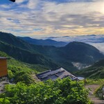 白馬鑓温泉小屋 - 露天風呂からの眺め