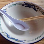 ケンチャンラーメン - 完食。