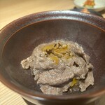 炭火焼肉 なかはら - 卵かけ甘辛牛丼