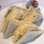 cafe enn - サンドイッチ（ハム, レタス, チーズ, たまご）