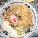 中華そば みたか - ワンタンメン油そば半熟卵付き