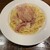 神保町イタリアン クオーレドーロ - 料理写真:桃の温かいクリームソースパスタ　とっても美味しかった