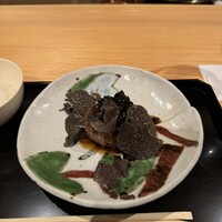 にくの匠 三芳 - 特選但馬牛ハンバーグ(黒トリュフソース)