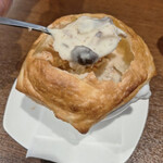 ハンバーグ パテ トツカ - キノコのスープ中身