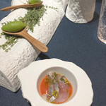 レストラン ローブ - アミューズ　ハーブのアイス