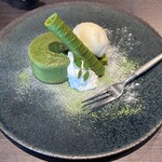 茶寮翠泉 - お抹茶チーズケーキ