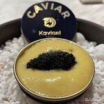 プチレストラン ブーケ・ド・フランス - Kaviari社のキャビアのケースを器に