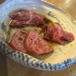 炭火焼肉 名玉 - おまかせ赤身3種