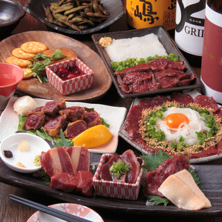 馬肉の可能性を極限まで追求したメニューの数々♪