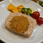 キッチン ブルー グローブ - 反対側から、大きなテリーヌ