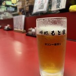 味処 もと家 - 晩酌セット（ビール）