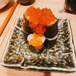 寿司 牡蠣 北千住スシエビス - こぼれサーモン