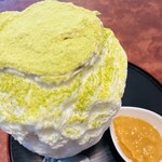 こひる庵 - 玄米茶きなこはパウダーなので食べる時注意が必要ですw