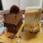 パティスリー リョーコ - キャラドゥとココの断面(食べかけ)