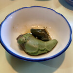 すし富 - サザエのわた(サービス)。