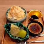 馬車道 大かわ - 甘味三種