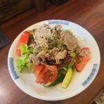 和彩むねや - 牛しゃぶのガーリックサラダ