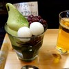 ほてい茶屋 - 抹茶ゼリーパフェ。