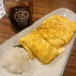 あべべ - 黄ニラのだし巻き