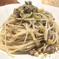 Varmen - 豚とトウモ豚とトウモロコシのラグーパスタロコシのラグーパスタ