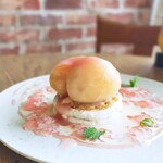 GOOD PROVISION NEWYORK - お店の方がまだ少し小ぶりで…っておっしゃったけど全然そんなことなかった 。甘くてジューシーな桃で大満足。