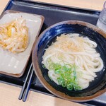 うどん おかだ - 冷かけ＆かき揚げ_2024年7月