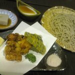 蕎麦しるべ　酔蕎庵　ちどり丸 - そば・鳥天定食