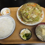 喜味屋食堂 - 野菜炒め定食　￥７５０