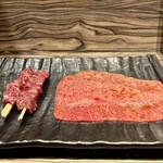 焼肉 ジャンボ - 牛串焼、ミスジ