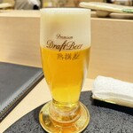 銀座 すし 仙道 - 生ビール